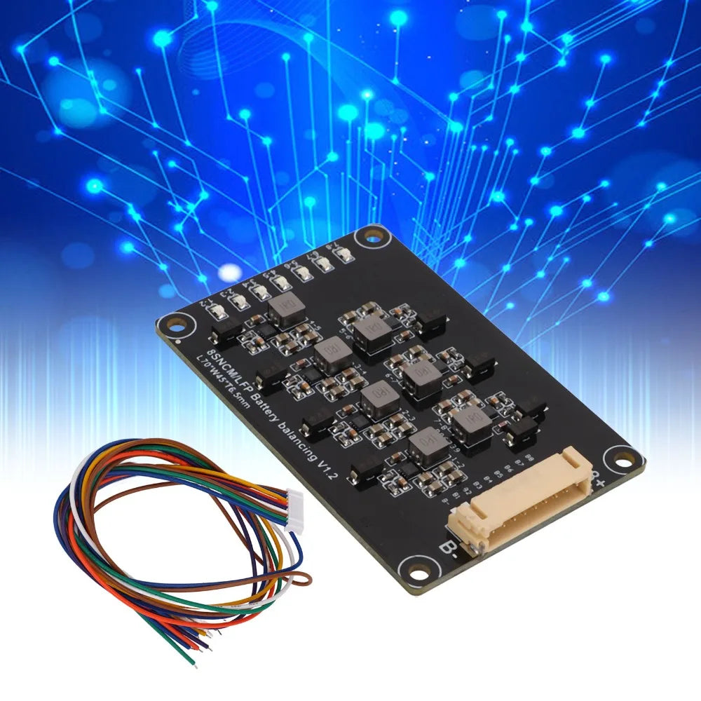 8S 1.2A Active Inductive Battery Equalizer Balancer PCB Lithium
