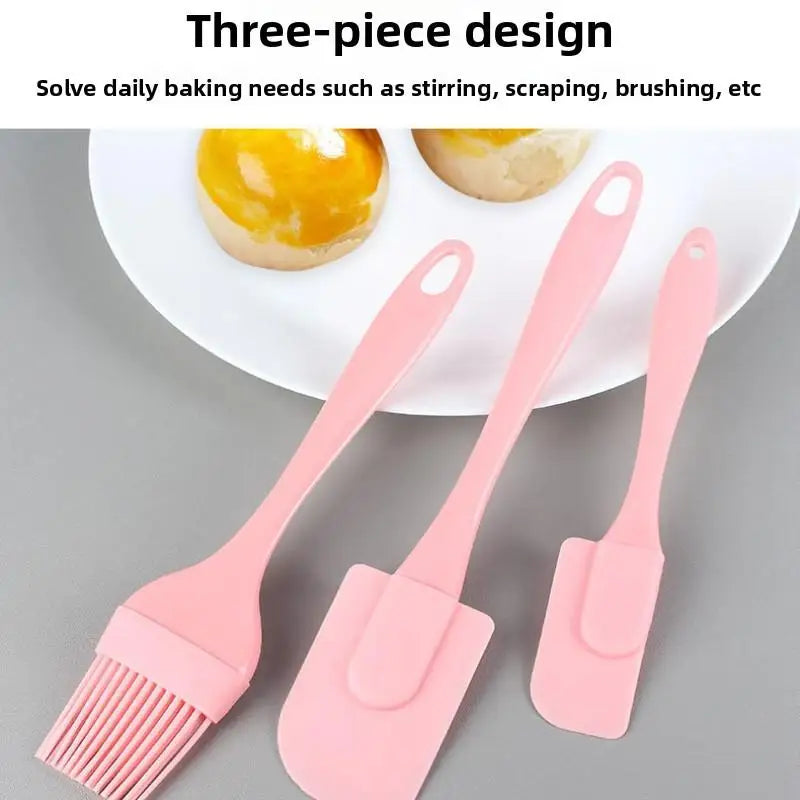 Nixie 3-Piece Silicone Spatula Set – Heat-Resistant Non-Stick Silicone Spatula Set Nixie