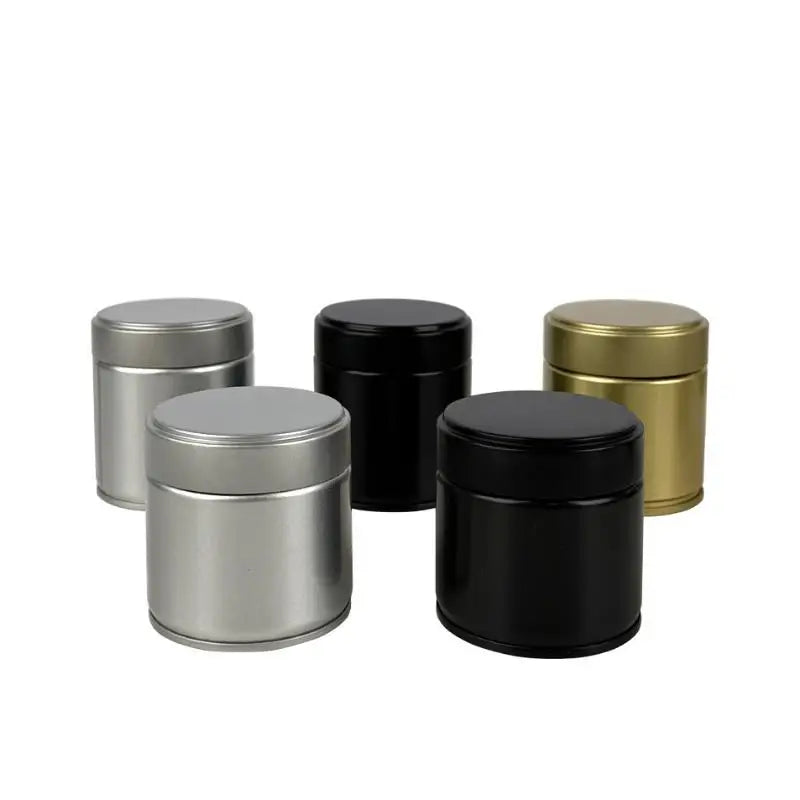 Mini Airtight Matcha Powder Tin Can | Portable Tinplate Jar Food Storage Tin Nixie