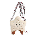 Korean Style Cute Plush Star Fluffy Crossbody Shoulder Bag Plush Crossbody Bag Nixie Off-white
