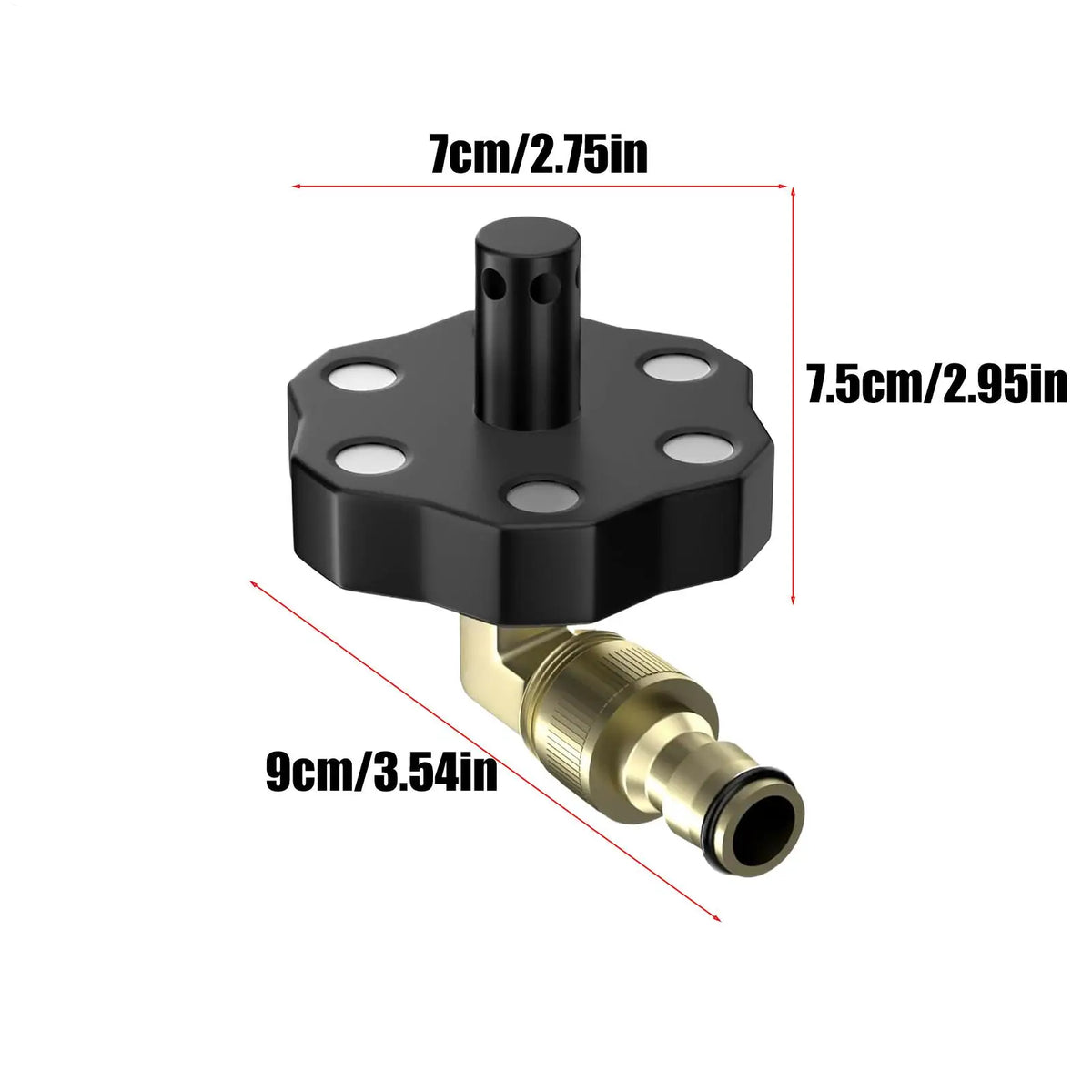 360° Rotating Chassis Flusher Kit | Magnetic Undercarriage Cleaner