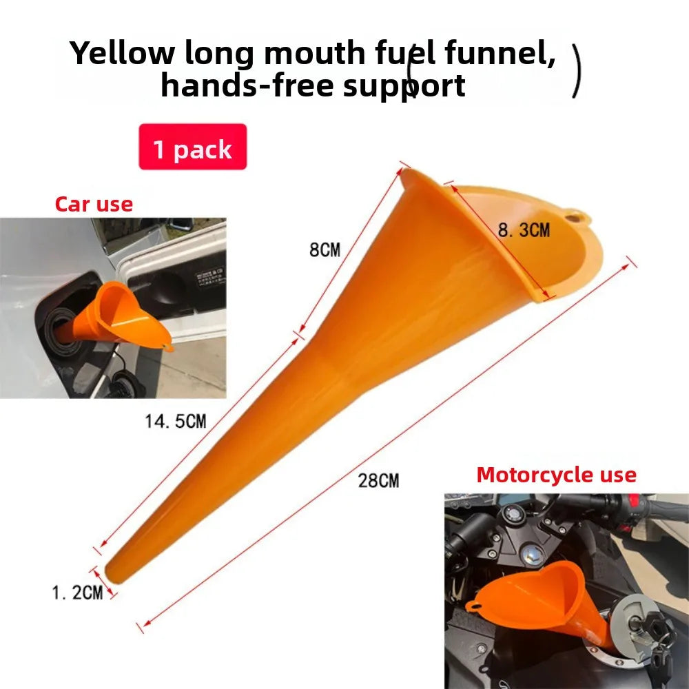 Heavy Duty Oil Funnel Long Handle for Car & Motorcycle – 1/3/5/10PCS Automotive Oil Funnel Nixie