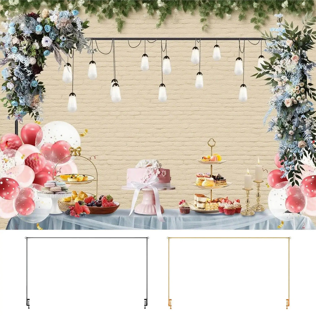 Metal Table Arch Stand with Clamps – Reusable Balloon Frame Party Arch Stand Nixie