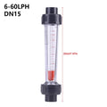 DN15 Plastic Liquid Float Flowmeter – 6-60LPH / 100-1000LPH Liquid Flow Meter Nixie DN15 6-60LPH