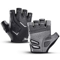 Nixie Half-Finger Cycling Gloves – Shock-Absorbing Silicone Cycling Gloves Nixie BLACK-GRAY M