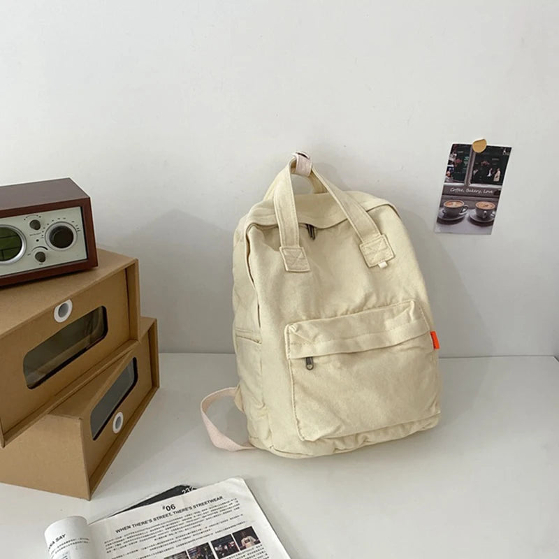 Nixie Large Canvas Laptop Backpack – Vintage Travel Daypack Canvas Backpack Nixie