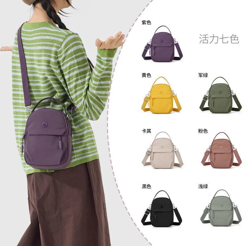 Women's Mini Crossbody Phone Bag – Lightweight Canvas Oxford Crossbody Bag Nixie