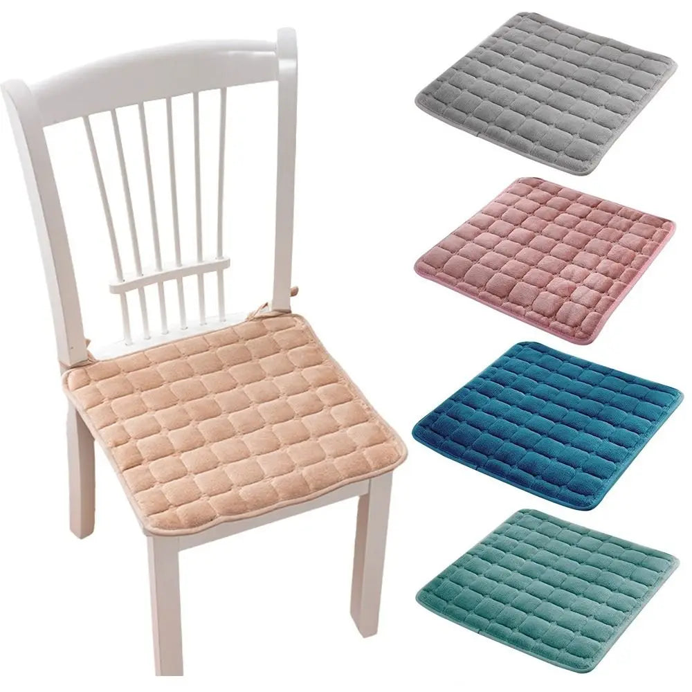 Soft Flannel Seat Cushion 45x45cm – Non-Slip Square Chair Pad Chair Seat Cushion Nixie