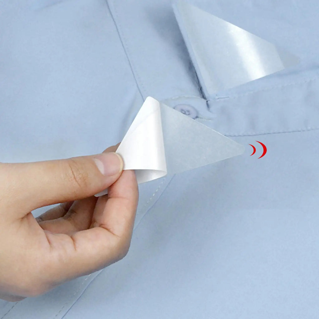 Triangle Collar Stays – Self-Adhesive Anti-Curl Shirt Stickers Collar Stays Nixie