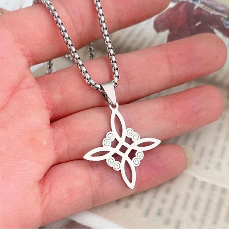 Celtic Knot Stainless Steel Clavicle Necklace for Women Pendant Necklace Nixie