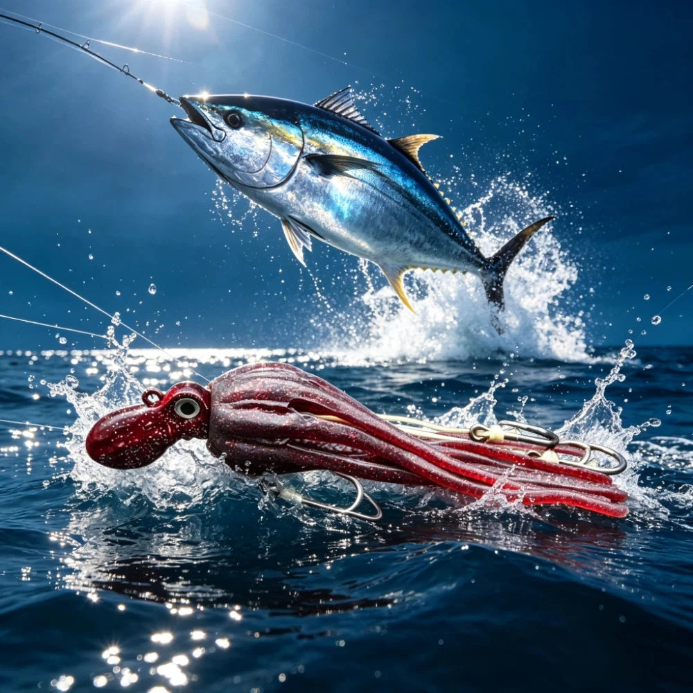 Octopus Squid Skirt Trolling Lure 100g 200g Big Game Fishing