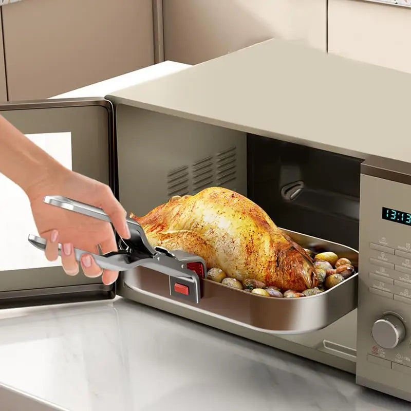 Stainless Steel Hot Plate Gripper Clip Tongs | Kitchen Bowl Holder Kitchen Gripper Tongs Nixie
