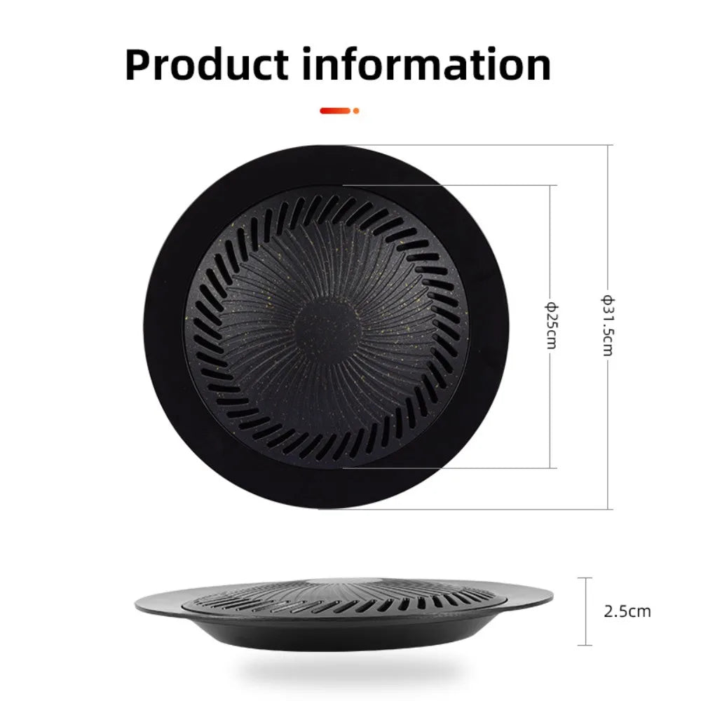KOSUN Aluminum Korean Grill Pan – Nonstick Portable BBQ Tray Grill Pan Nixie