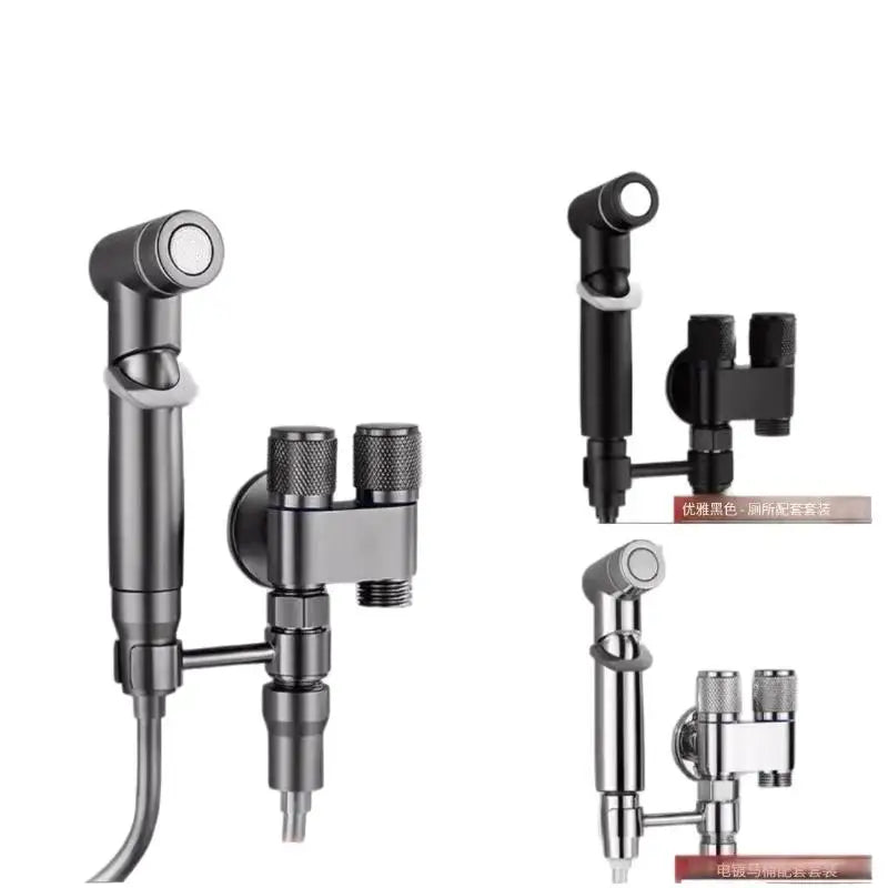 Handheld Bidet Sprayer Set – Dual Outlet Pressurized Toilet Nozzle Bidet Sprayer Set Nixie