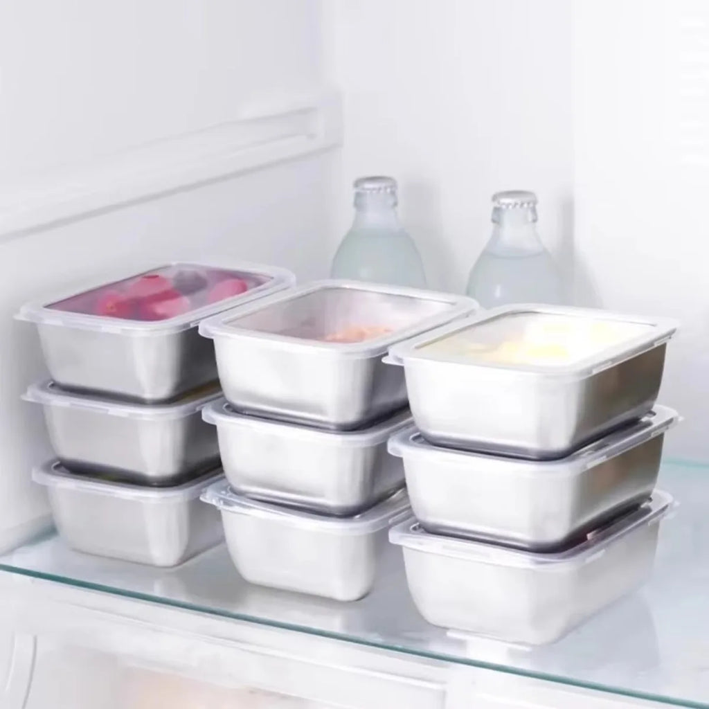 5-Piece Stainless Steel Food Storage Containers with Lids Food Storage Containers Nixie