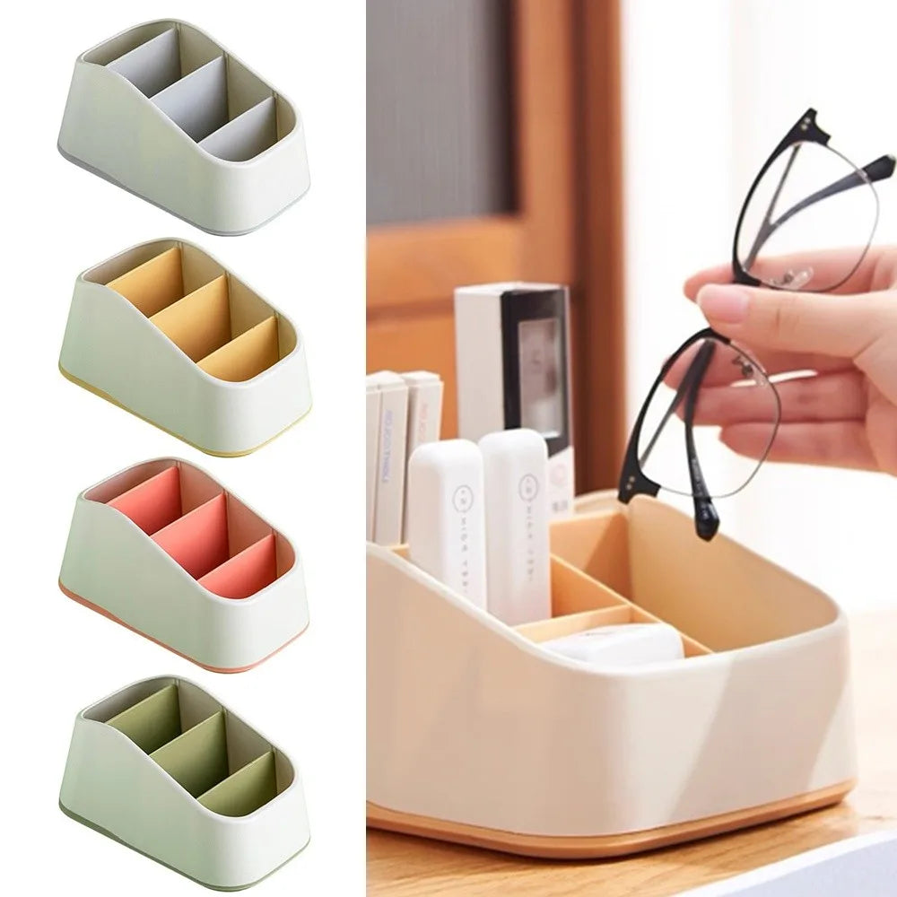 4-Slot Remote Control Holder & Desk Organizer | Non-Slip Base Desk Organizer Nixie