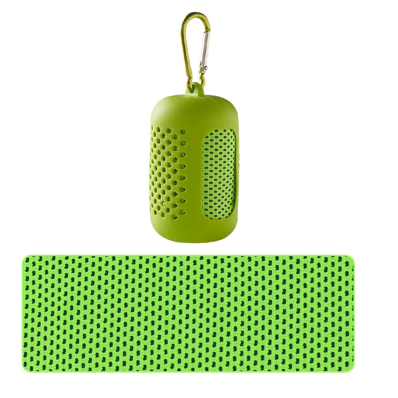 Nixie Cooling Towel with Silicone Bag – Fast Drying Sports Towel Cooling Sports Towel Nixie green 30-80cm
