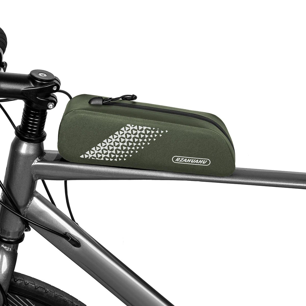 TPU Bike Top Tube Bag – Waterproof Ultralight Frame Bag Bicycle Frame Bag Nixie Green