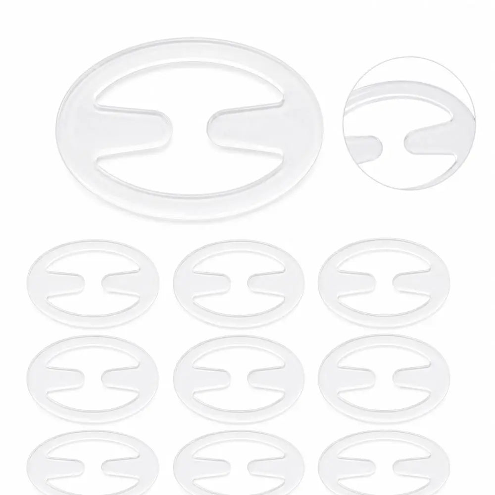 10Pcs Silicone Bra Strap Clips – Anti-Slip Invisible Fasteners Bra Strap Clips Nixie