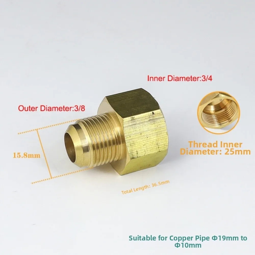 45-Degree SAE Brass Flare Fitting Female to Male 1/4–3/4 Inch Brass Pipe Fitting Nixie 3-4 To 3-8 Inch