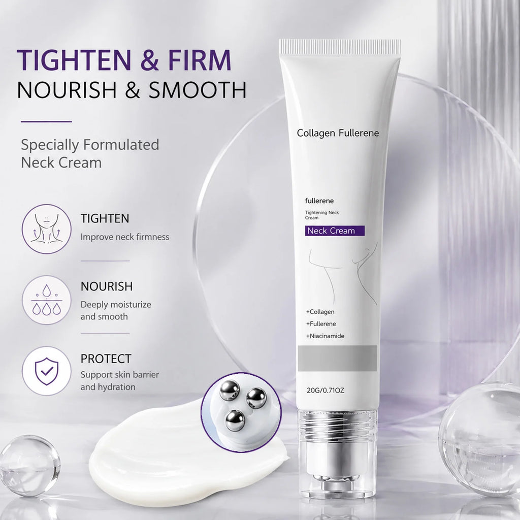 Roller-Ball Neck Cream – Collagen, Fullerene & Niacinamide Neck Cream Nixie