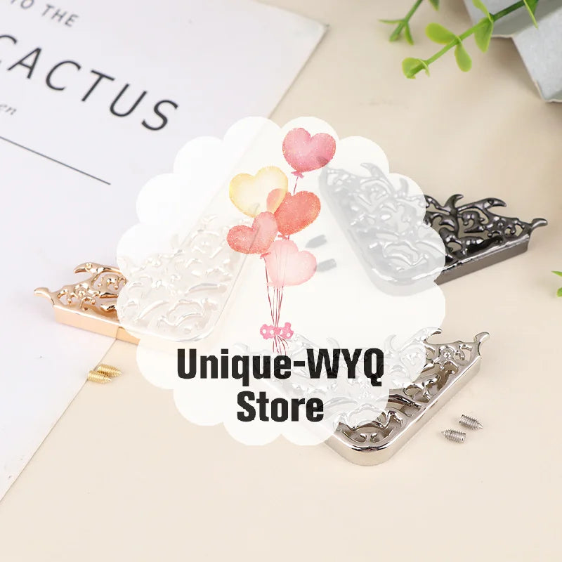 Metal Bag Corner Protectors with Screws – DIY Handbag Hardware