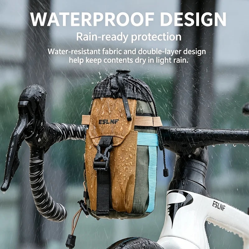 ESLNF Ultralight Bike Handlebar Water Bottle Bag | MTB Pouch Handlebar Bottle Bag Nixie