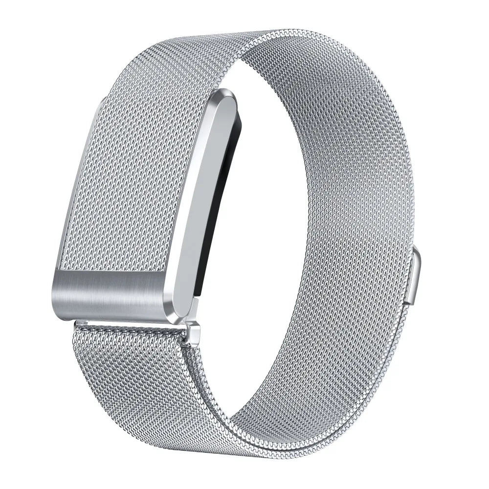 Stainless Steel Magnetic Band for Whoop 5.0 / MG – Metal Strap Fitness Tracker Band Nixie Silver