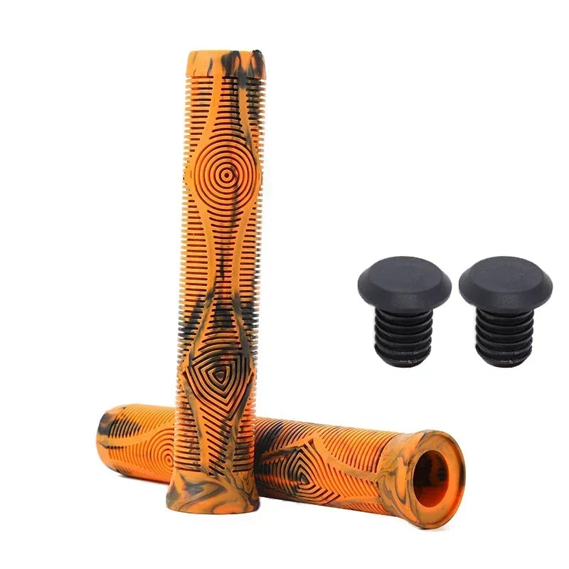 BUCKLOS 160mm MTB Bike Handlebar Grips – Anti-Slip Rubber Bike Handlebar Grips Nixie 160-ORANGE