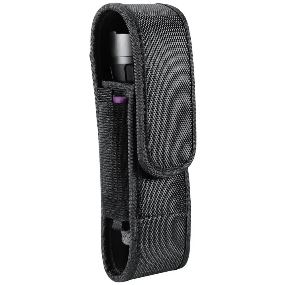 Nylon Flashlight Pouch | Belt Clip, Hook & Loop Closure