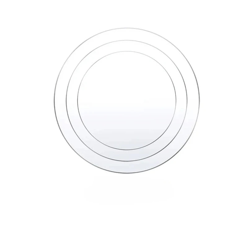 Clear Acrylic Cake Disc Set 4/6/8/10 Inch – 3 Round Plates Cake Decorating Disc Nixie 3pcs Set B