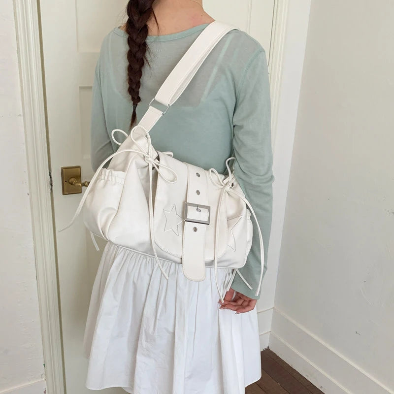 Korean-Style Women's Bow Underarm Crossbody Shoulder Bag | Nixie Women's Crossbody Handbag Nixie