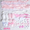 40Pcs DIY Handmade Ear Bag Craft Material Pack – Colorful Set