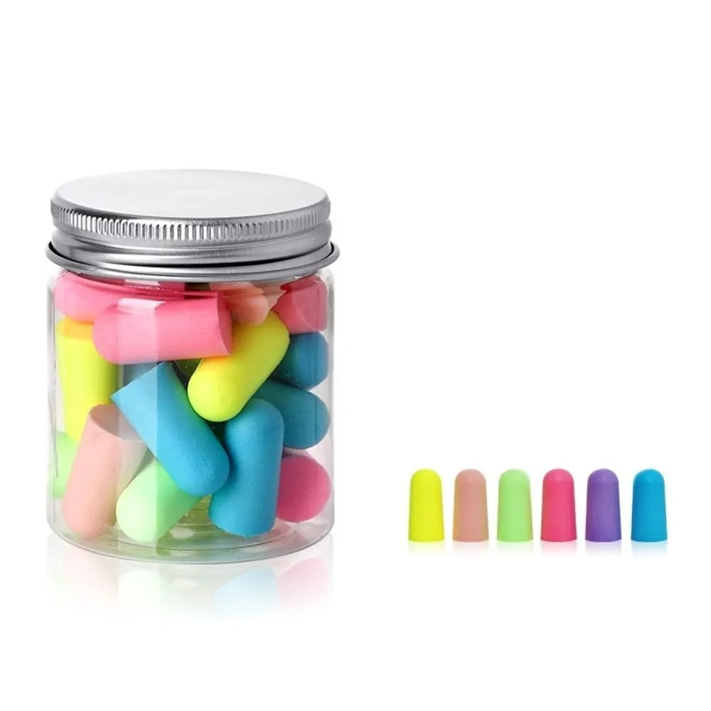Multicolor Soft Foam Earplugs Slow Rebound – 60 or 120 Pack