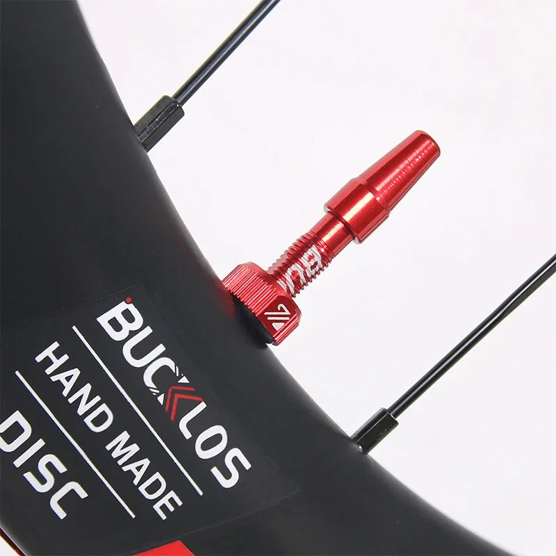 BUCKLOS Tubeless Presta Valve Stems CNC Aluminum MTB Road Bike Tubeless Valve Stem Nixie