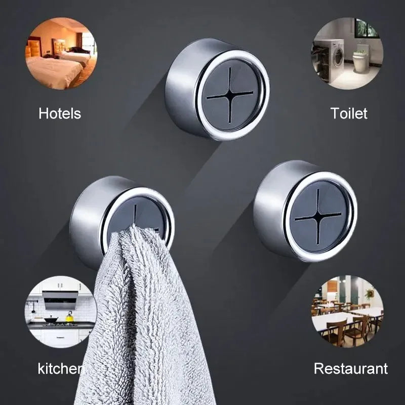 No-Drill Dishcloth Wall Clip Hook – 3 pcs Kitchen Organizer Wall Hook Clip Nixie