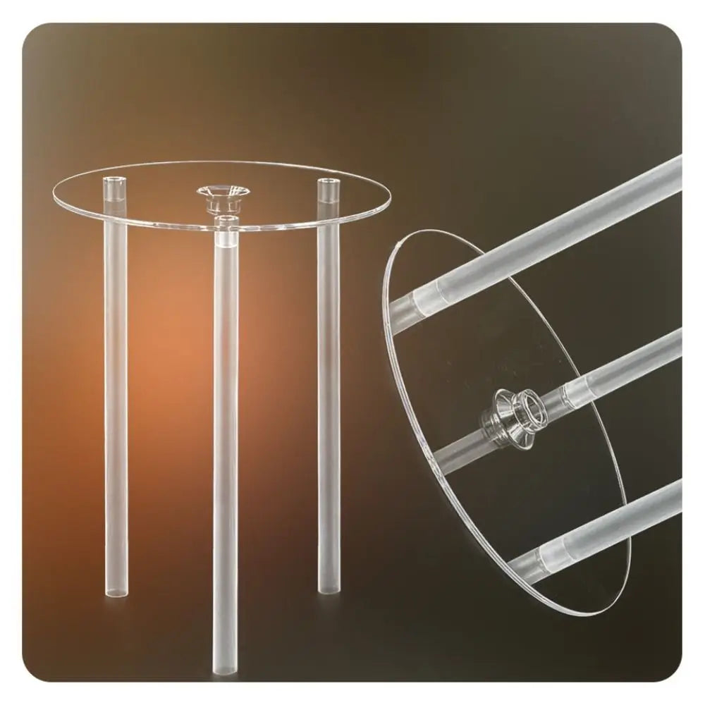Transparent Plastic Multi-Layer Cake Stand Tier Support Set 4Pc