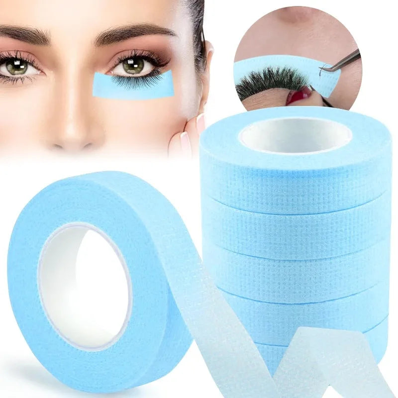 6 Rolls Microporous Fabric Eyelash Extension Tape – 9m Each Eyelash Extension Tape Nixie