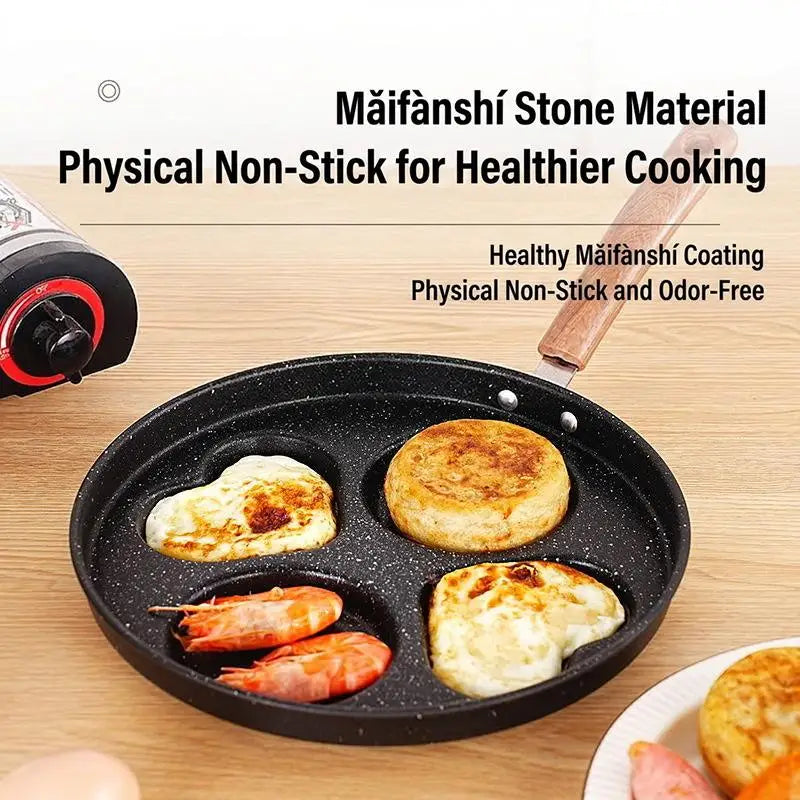 Nonstick Multi-Cavity Frying Pan 1/3/4/7 Hole Breakfast Pan Nonstick Breakfast Pan Nixie