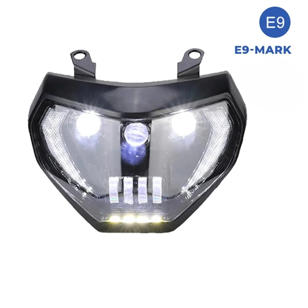 KEMITOUR LED Headlight DRL + Turn Signal Yamaha MT07 MT09 Motorcycle Headlight Nixie MT09 2014-2019