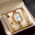 Women's Casual Roman Numeral Quartz Watch | Alloy Band Women's Quartz Watch Nixie khaki