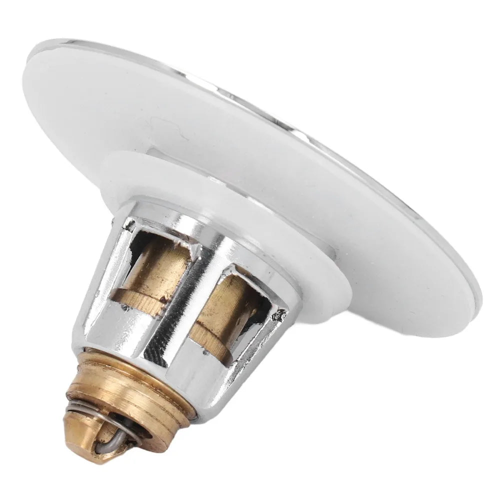 Push Button Sink Drain Stopper – Brass & Stainless Steel
