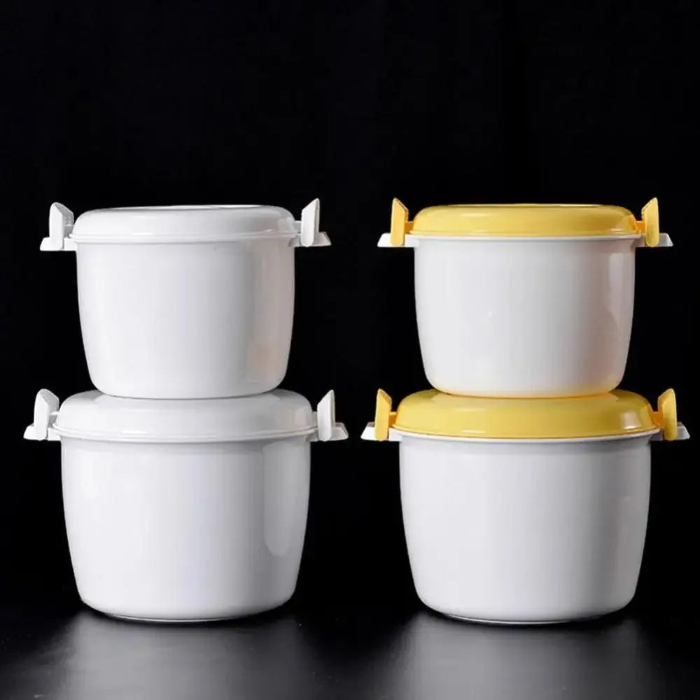Microwave Rice Cooker Insulated Lunch Box with Steamer Lid Microwave Lunch Box Nixie