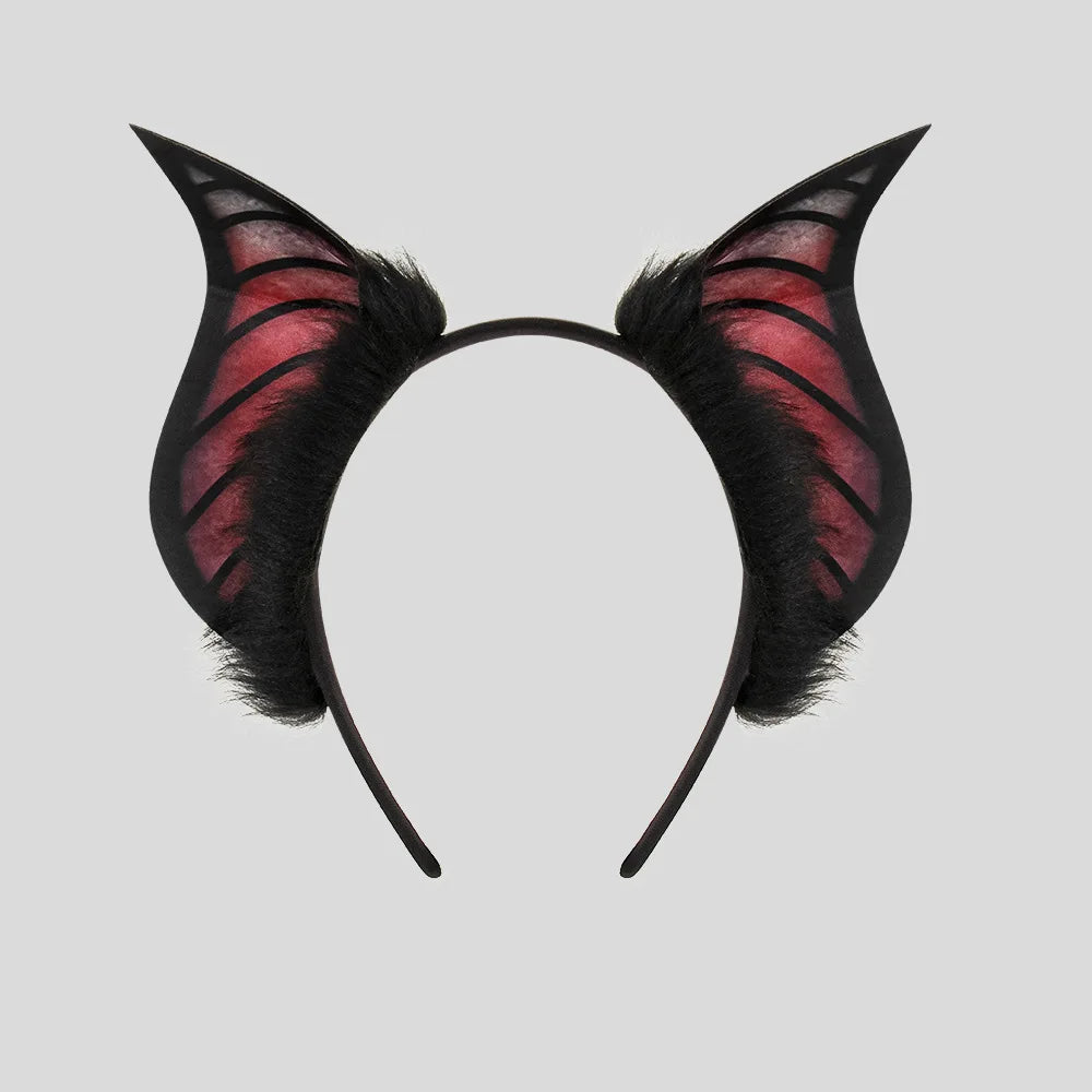 Bat Beast Ears Headband – Halloween Costume Accessory Costume Headband Nixie Red