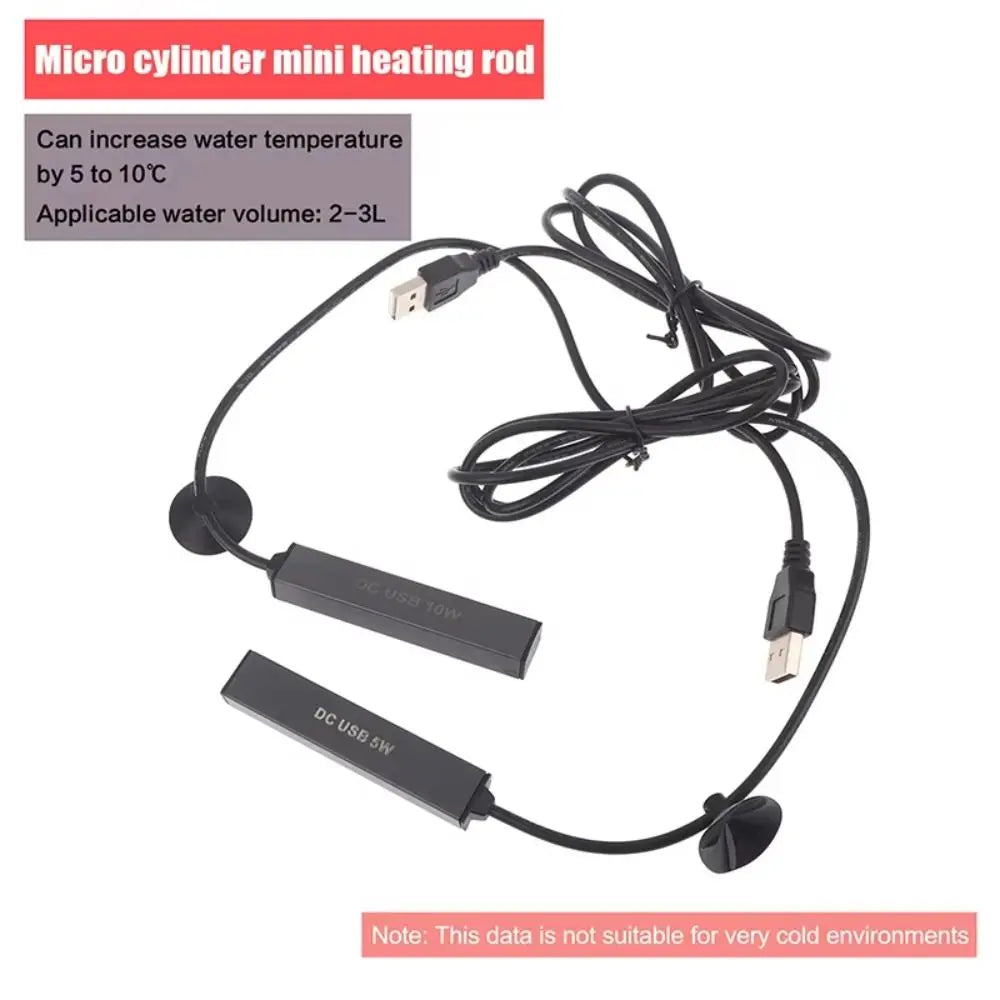 USB Submersible Fish Tank Heater Rod 5W/10W | Nano Aquarium Aquarium Heater Nixie