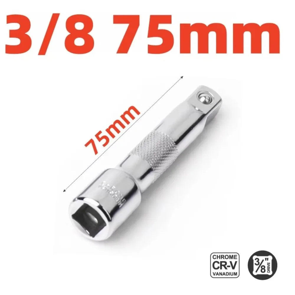 1/4" 3/8" 1/2" Socket Ratchet Wrench Extension Bar 50-250mm Wrench Extension Bar Nixie 3-8 75mm