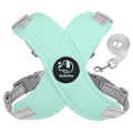 Reflective Dog Harness & Leash Set | Adjustable, Quick Release Dog Harness Set Nixie Green M