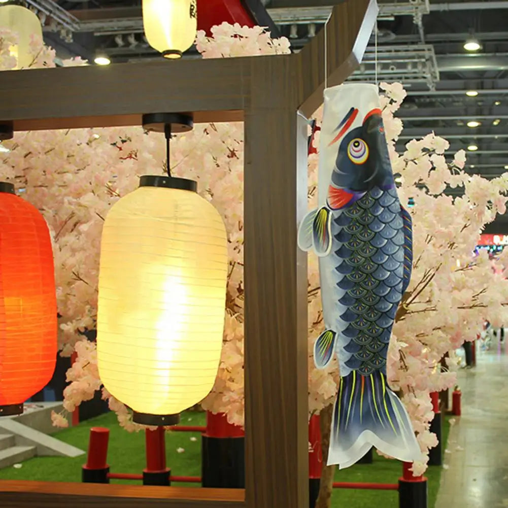 Japanese Koinobori Carp Streamer Flag – Satin Windsock Decor Decorative Flag Nixie
