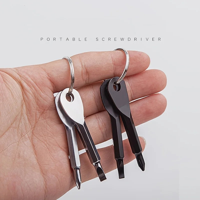 2pcs Mini Phillips Screwdriver Keyring Set – Pocket Repair Tool