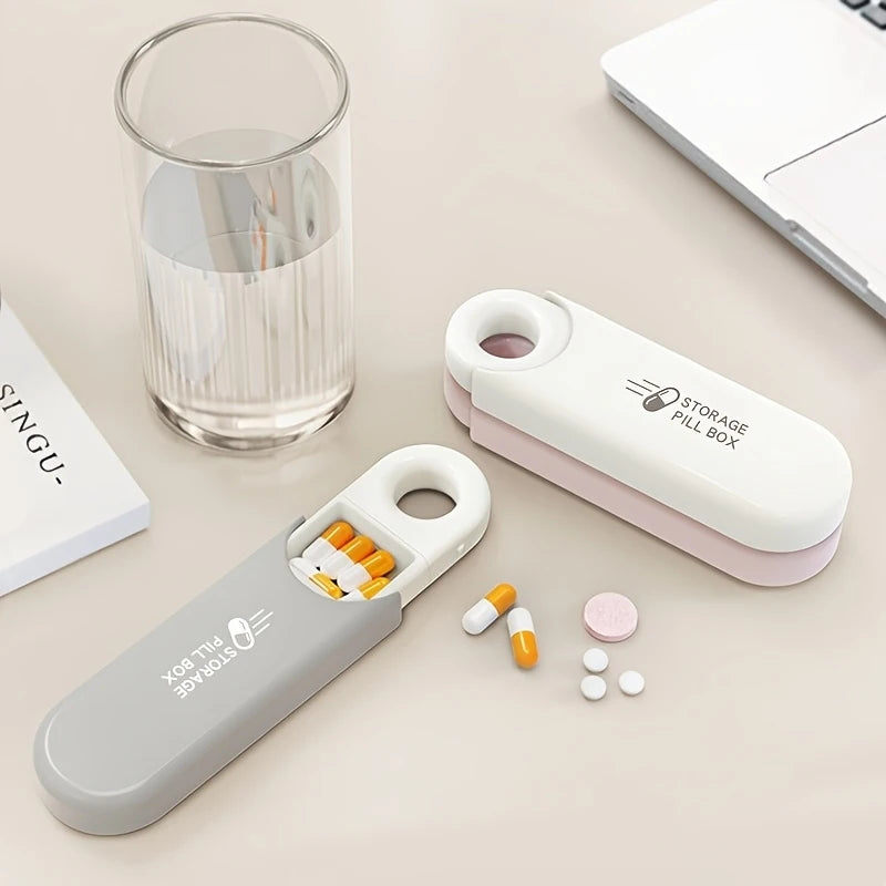 Portable Daily Pill Organizer – 3-Meal Supplement & Vitamin Case Pill Organizer Box Nixie